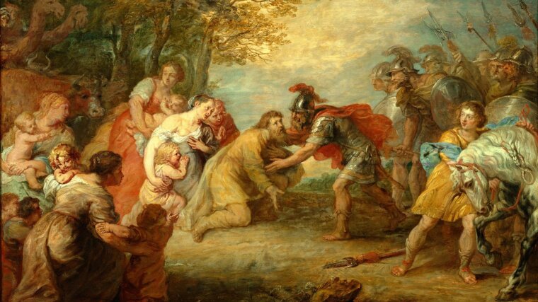 Versöhnung Jakobs mit Esau, Peter Paul Rubens