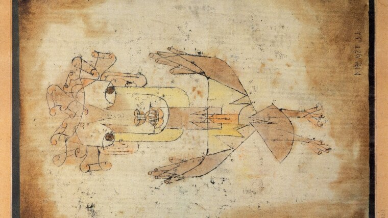 "Angelus Novus", gemalt von Paul Klee