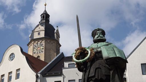 Universitäten Hanfried Denkmal und Stadtkirche St. Michael