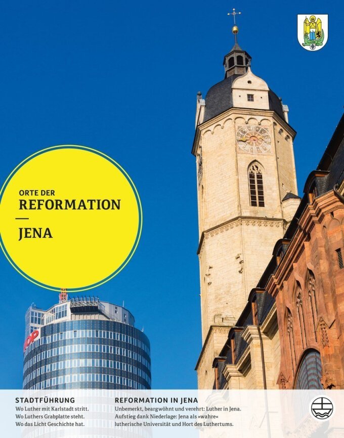 Jena, hg. v. Christopher Spehr u. Joachim Bauer, (Orte der Reformation 30), Leipzig 2017, 76 Seiten, mit zahlreichen farb. Abbildungen, ISBN: 978-3-374-04415- 3.
